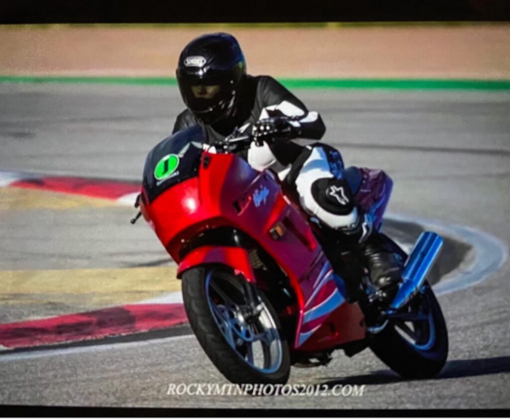 Mari Bengston racing at PPIR in 2017